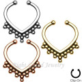 2015 Newest Ebay Amazon Popular Designs Fake Septum Piercing Ring